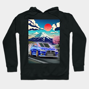 Mitsubishi Evolution 10 (2007) Japanese Art Style Hoodie